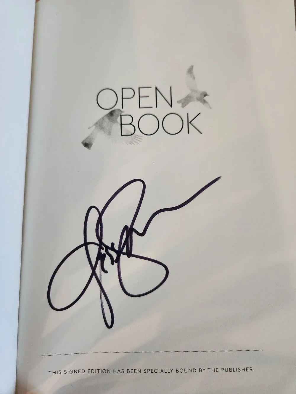 Jessica Simpson Open Book Signed Edition Hardcover Autographed Celebrity Memoir!